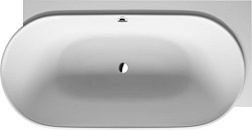 Ванна из материала DuraSolid Luv 185х95 см, с панелью, угол справа, овальная, Duravit 700432000000000 Duravit