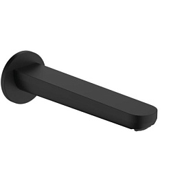 Излив Rebris S матовый, 20 см, длина излива 20см, чёрный цвет, неповоротный, Hansgrohe 72430670 Hansgrohe