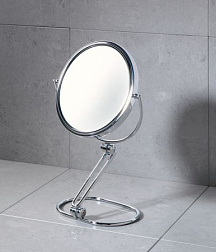 Настольное косметическое зеркало для ванной 5x, хром, Gedy CO2019(13) Gedy