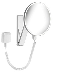 Настенное косметическое зеркало для ванной iLook_move 1 цвет подсветки, цвет стальной, с подсветкой, Keuco 17612079001 Keuco