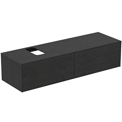 Модуль под раковину Conca 158,7х50,5х37 см, вырез в столешнице под заказ, копченый дуб, система push-to-open, Ideal Standard T3983Y4 Ideal Standard