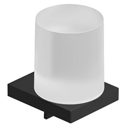 Настенный дозатор Vela C матовый, цвет черный, с держателем, Kludi 3197639 Kludi