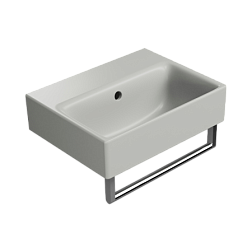 Подвесная раковина Color-elements 40х32х19 см, цвет cenere matte, санфаянс, GSI 9084117 GSI