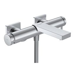 Настенный смеситель Tecturis E неповоротный излив, с выходом на душ (без лейки), Hansgrohe 73420000 Hansgrohe