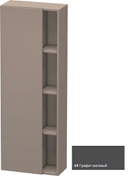 Шкаф-колонна DuraStyle 50х24х140 см, корпус-базальт матовый, фронт-графит матовый, левый, подвесной монтаж, Duravit DS1238L4943 Duravit