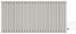 Отопительный дизайн-радиатор Эстет 112,5х50 см, 25 секций, белый, двухрядный коаксиальный, Сунержа 12-0332-5025 Сунержа