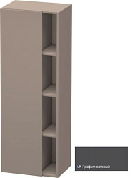 Шкаф-колонна DuraStyle 50х36х140 см, корпус-базальт матовый, фронт-графит матовый, левый, подвесной монтаж, Duravit DS1239L4943 Duravit