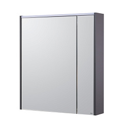 Зеркало Ronda 70х78 см, шкаф, антрацит, с подсветкой, Roca ZRU9302969 Roca