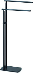 Напольный полотенцедержатель Florida 89,9 см, матовый, двойной, цвет черный, Gedy 7331(14) Gedy
