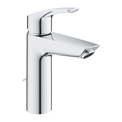 Смеситель для умывальника Eurosmart поворотный излив, без донного клапана, Grohe 23323003 Grohe