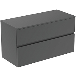 Модуль под раковину Finesse 100,2х44х55,8 см, со столешницей, антрацит матовый (лак), Ideal Standard E3424Y2 Ideal Standard