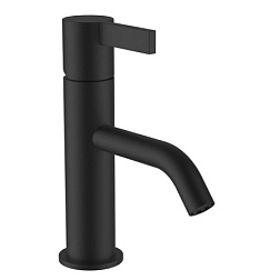 Смеситель для умывальника Kartell by laufen матовый, высота до излива 6,7см, неповоротный излив, чёрный цвет, без донного клапана, Laufen 3.1133.1.081.100.1 Laufen