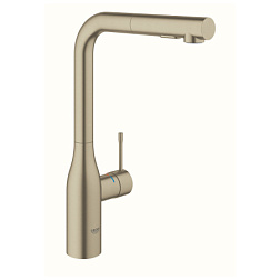 Смеситель для кухни с выдвижной лейкой Essence матовый, никель, Grohe 30270EN0 Grohe