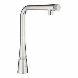 Смеситель для кухни с выдвижной лейкой Zedra Smartcontrol стальной цвет, Grohe 31593DC2 Grohe