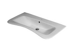 Подвесная раковина Amica 100х55х20 см, санфарфор, NEROceramica LAMI100 NEROceramica