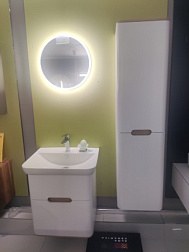 Комплект мебели для ванной Sento 63 см, с бельевой корзиной, с подсветкой, подвесной монтаж, Vitra 60822+60842/У Vitra
