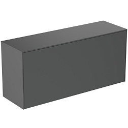 Тумба для ванной Conca 1 ящик, антрацит матовый, подвесной монтаж 120х37,3х55 см, Ideal Standard T4320Y2 Ideal Standard