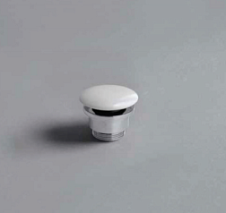 Крышка донного клапана для раковины керамический, белый, Simas PLCEbia Simas