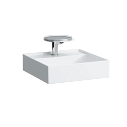 Подвесная раковина Kartell by laufen 46х46х12 см, без отверстия перелива, с 1 отверстием для смесителя, SaphirKeramik, Laufen 8.1533.1.000.111.1 Laufen