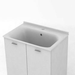 Стиральная мойка Aquadom 75х50 см, санфарфор, Kerasan 029301*1 Kerasan