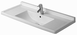Подвесная раковина Starck 3 105х48,5х19 см, санфарфор, Duravit 0304100000 Duravit
