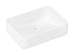 Накладная раковина Xuniva 55х40х13 см, прямоугольная, санфарфор, Hansgrohe 60168450 Hansgrohe