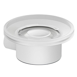 Настенная мыльница Vela R матовый, цвет белый, с держателем, Kludi 5898553 Kludi