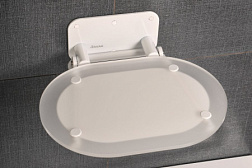 Сиденье для душа Ovo Chrome chrome clear/white, Ravak B8F0000028 Ravak