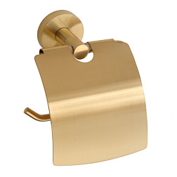 Держатель туалетной бумаги Sablo золото, с крышкой, Bemeta 160112010 Bemeta