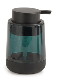 Дозатор Nicole стеклянный колба, с черной пластиковой помпой, зеленый, Gedy NC80(07) Gedy