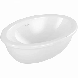 Встраиваемая снизу раковина Loop&Friends 50,5х35,5 см, санфарфор, Villeroy&Boch 4A530001 Villeroy&Boch