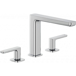 Смеситель для раковины на 3 отверстия Renon с донным клапаном, Kludi 423930575 Kludi