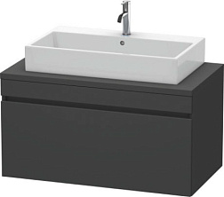 Модуль под раковину DuraStyle 100х54,8х51,2 см, без консоли, графит матовый, Duravit DS531404949 Duravit