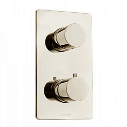 Лицевая часть встраиваемого смесителя OKI/TEO шлифованный, термостат, 5 функций, никель, Bossini Z00002.094 Bossini