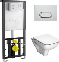 Комплект унитаза с инсталляцией S20 с микролифтом, Vitra 9004B003-7204 Vitra