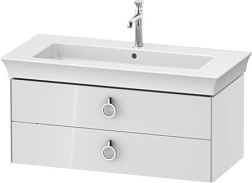 Модуль под раковину White Tulip 98,4х45,8х41 см, 2 ящика, белый глянцевый, Duravit WT435208585 Duravit