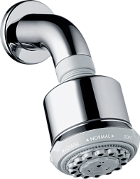 Лейка верхнего душа Clubmaster ecosmart, 9 см, round, с держателем, Hansgrohe 26606000 Hansgrohe