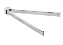 Рожковый полотенцедержатель Glamour 33 см, двойной, хром, поворотный, Gedy 5723(13) Gedy
