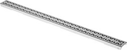 Решетка для дренажного желоба TECEdrainline 120 см, сатин, royal, нержавеющая сталь, TECE 601241 TECE
