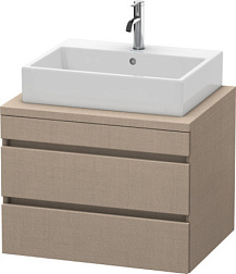 Модуль под раковину DuraStyle 70х54,8х51,2 см, без консоли, 2 ящика, лён, Duravit DS531607575 Duravit