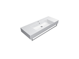 Подвесная раковина Kube-x 120х47х13 см, санфаянс, GSI 9452111 GSI