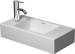 Подвесная раковина Vero Air 50х25х14 см, 1 отв. для смес. слева, санфарфор, Duravit 0724500009 Duravit