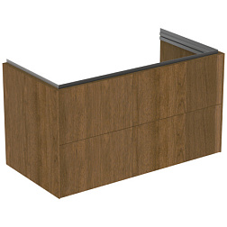 Модуль под раковину Conca 100х50,5х55 см, темный орех, система push-to-open, Ideal Standard T4575Y5 Ideal Standard