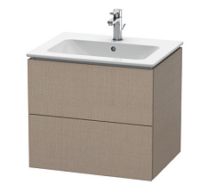Модуль под раковину L-Cube 62х48,1х55 см, лен, декор, система push-to-open, Duravit LC624007575 Duravit