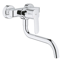 Настенный смеситель для кухни Eurostyle Cosmopolitan поворотный излив, Grohe 33982002 Grohe