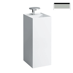 Напольная раковина Kartell by laufen 37,5х43,5х90 см, черный и серый, без отверстия перелива, с 1 отверстием для смесителя, санфарфор, Laufen 8.1133.1.D03.111.1 Laufen