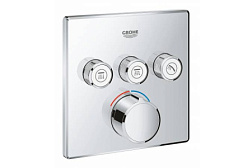 Лицевая часть встраиваемого смесителя Grohtherm SmartControl кнопочный, 3 функции, Grohe 29149000 Grohe