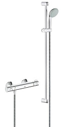 Настенный смеситель без излива Grohtherm 800 с лейкой, термостат, Grohe 34566000 Grohe