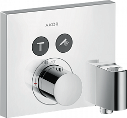 Лицевая часть встраиваемого смесителя ShowerSelect термостат, с держателем, 2 функции, Axor 36712000 Axor