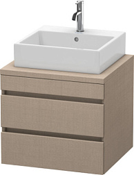 Модуль под раковину DuraStyle 60х54,8х51,2 см, без консоли, 2 ящика, лён, Duravit DS531507575 Duravit